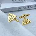 Gemelli da uomo gemelli triangolari gemelli da abito argentato per uomo accessori per gioielli in