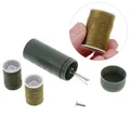 1Set Portable Mini Sewing Kit Cylinder Case Travel with Threads Needles Craft Sewing Box Set Army