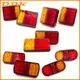 2Pcs 12V Waterproof Car LED Tail Light Rear Turn Signal Lamp Rear Parts Trailer Truck Car Brake