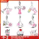 100% Genuine S925 Sterling Silver Macaron Baking Charm Fit Pandora Bracelet DIY Beads Fashion For