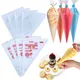 100pcs/lot Disposable Pastry Bag Transparent Plastic Household Kitchen Cake Decoration Cream DIY