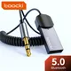 Toocki Aux Bluetooth Adapter USB to 3.5mm Jack Car Audio Aux Dongle Bluetooth 5.0 Hndsfree Kit for