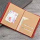 Kraft Paper Tickets Cards Storage Bag For Midori Travelers Notebook Diary Refills Retro Planner