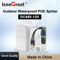 Waterproof Box Outdoor PoE Splitter Adapter 10/100Mbps Power Supply over Ethernet for IP Camera 48V