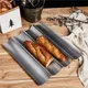 Loaf Bake Mold Nonstick Perforated French Baguette Bread Pan Toast Cooking Molding Toaster Pan