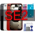 Full Assemble Back Housing For iPhone SE 2020 Battery Cover Middle Chassis Frame Rear Door Case SE2