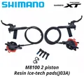 Shimano DEORE XT SLX M6100 M6120 M7100 M7120 M8100 M8120 2 or 4 Piston Hydraulic Disc Brake Set for