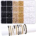Clay Beads Bracelet Kit For Making Friendship Plastic Letter Beads Black White Clay Beads Kit Beads