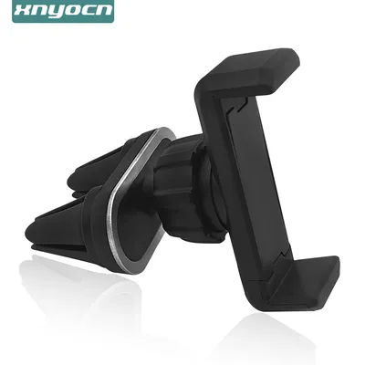 Universal Car Phone Holder Air Vent Holder Double Mount Clips 360 Rotation GPS Holder Stand Cradle