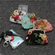 1PCS New Elegant Roses Canvas Mini Coin Purses Zero Wallet lady Zero Wallets and coin Bag Child