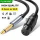 6.5 mm Jack to XLR Balanced Analog Cable 3 Pin Male to Female For Microphone Amplifier Mixer XLR to