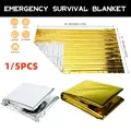 Outdoor Emergency Gold-Sliver Survival Blanket Waterproof First Aid Rescue Curtain Foil Thermal