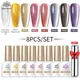 BORN PRETTY Reflective Moonlight Cat Magnetic Gel Nail Polish Set 10ml Sparkle Water-light Soak Off