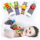 Foot Socks Wrist Rattles Set Newborn Toys Baby Boy Girl Brain Development Infant Toys Hand and Foot