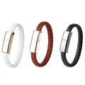 New Leather Bracelet Charging Cable Fast Charge Type C Data Cord for iPhone Samsung for Hombre Surf