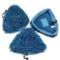 Blue Mop Replacement Pads Steam Mop Triangle Pads Blue Chenille Compatible for H2O X5 H20