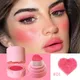 Heart Blush Stick Sponge Stamp Facial Blush Waterproof Brightening Face Contouring Shadow Blusher