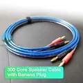 HiFi Speaker Cable Banana Plug Connector Speaker Wire Cord Copper Core Hi Fi Audio Cable High End