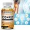 Vitamin K2+D3 Supplement - Promotes Immune System Health and Bone Support