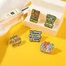 Colour Quote Enamel Pins Custom YOU NEVER TRY YOU NEVER KNOW Brooches Bag Badge Cartoon Metal