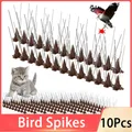 10pcs Pigeon Spikes Bird Repeller Deterrent Stainless Steel Anti for Fence Roof Birds Squirrel Cats