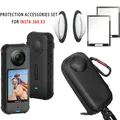 Bag for Insta360 X3 Lens Protective Cover Case Panorama Camera Lens Guard Cap Screen Protector For