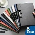 1pc A4 File Folders Documents Organizer Clipboard With Cover Paper Folder For Business & School