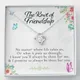 Love Knot of Friendship Gift Best Friend Forever Necklace with Message Card and Gift Box Jewelry