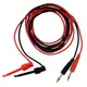 2pcs/lot 1M 4mm Banana Plug To Large Test Hook Clip Lead Cable For Multimeter Test Lead Cable