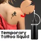 Temporary Tattoo 10ml Liquid Tattoo Paste Black Brown Red Brown Henna Cones Indian For Temporary