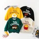 Children Sweaters Winter Boys Cartoon Plush Sweater Cute French Fries Burger Round Neck Pullover 3D