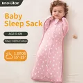 New Baby Sleeping Bag Newborn Baby Swaddle Sleeveless Sleep Sack Summer Thin Cotton Soft 2-Ways