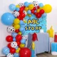 Toy Story Balloon Arch Kit Boys' Birthday Shower Decoration Theme Cloud Cow Balloon Birthday Party