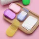 Outdoor Disposable Mini Soap Paper Hotel Travel Camping Hiking Soap Tablets Box Washing Cleaning