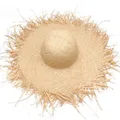 New Band Handmade Women Straw Sun Hats Large Wide Brim Gilrs High Quality Natural Raffia Panama