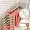 Stainless Steel 7-Hole Support Clothes Hanger Household Saving Space Clothes Rack for Dormitory