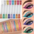 New 16-color Metallic Shine Eyeshadow Glitter Liquid Color Liquid Eyeliner Gel Waterproof Long