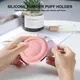 Portable Silicone Makeup Puff Holder - Premium Powder Puff Case for Travel Spacious Durable Face