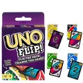 Mattel UNO FLIP! Games Family Funny Entertainment Board Game Fun Playing Cards Kids Toys Gift Box