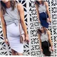 Maternity Dresses Women Fake Two Piece Pregnancy Dress Summer Striped Sexy Patchwork Casual Nursing