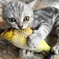 20cm Cat Favor Fish Toy Stuffed Fish Shape Cat Scratch Board Scratching Post plush toys For Cat Pet