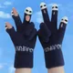 Women Men Warm Winter Touch Screen Gloves Stretch Knit Mittens Wool Full Finger Guantes Female