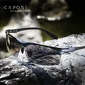 CAPONI Polarized Men's Sunglasses Driving Sports Photochromic UV400 Sun Glasses Men Aluminium Carbon