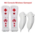 1 pair with Nunchuck Controller Set Motion Plus Remote Controller Wii Remote Controller Gamepad for