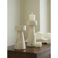 Minimalist Marble Candle Holder for Wedding Party Dinning Vintage Travertine Stone Taper Candlestick