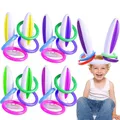 Easter Inflatable Bunny Ring Toss Game Easter Rabbit Ears Ring Toss Party Game Inflatable Toy Gift