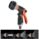 Hand-held Lawn Spray Watering 8 Spray Modes Hose Sprinkle Nozzle High Pressure Water Gun