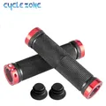 Bicycle Grips BMX Bike Handbar Grips Mountain MTB Rubber Bilateral Lock Cycling Bikes Handlebar