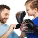 Children Boxing Glove Leather Kickboxing Protective Glove Kids Children Punching Training Sanda