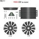 QX-MOTOR 90MM 80MM 70MM 64MM 50MM 30MM EDF no motor 6/12 Blades Ducted Fan for Rc Jet Airplane